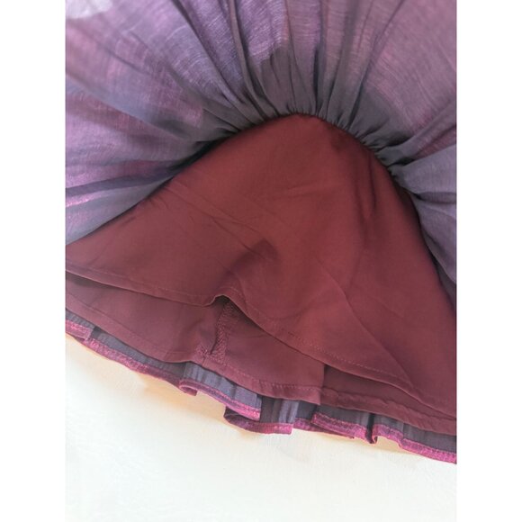 NWT Berry Strapless Ruffle Pleated Mini Dress Do+Be S Flouncy Fit (bin KK134) - Picture 5 of 11